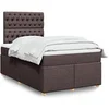 Image de Boxspring met matras stof donkerbruin 120x200 cm3293557
