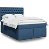 Image de Boxspring met matras stof blauw 140x190 cm3293588