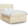 Image de Boxspring met matras stof crï¿½mekleurig 140x200 cm3293608