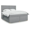 Image de Boxspring met matras stof lichtgrijs 180x200 cm3293652