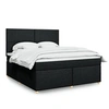 Image de Boxspring met matras stof zwart 180x200 cm3293654