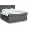 Image de Boxspring met matras stof donkergrijs 180x200 cm3293674