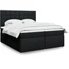 Image de Boxspring met matras stof zwart 200x200 cm3293689
