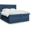 Image de Boxspring met matras stof blauw 200x200 cm3293693