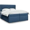 Image de Boxspring met matras stof blauw 200x200 cm3293700