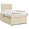 Image de Boxspring met matras stof cràmekleurig 120x200 cm3293954