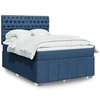 Image de Boxspring met matras stof blauw 140x200 cm3294004