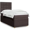 Image de Boxspring met matras stof donkerbruin 90x200 cm3294242