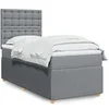 Image de Boxspring met matras stof lichtgrijs 100x200 cm3294281