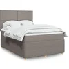 Image de Boxspring met matras stof taupe 140x190 cm3294348