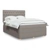 Image de Boxspring met matras stof taupe 140x190 cm3294362