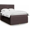 Image de Boxspring met matras stof donkerbruin 140x190 cm3294368