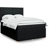 Image de Boxspring met matras stof zwart 140x200 cm3294374