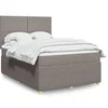 Image de Boxspring met matras stof taupe 140x200 cm3294376
