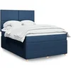 Image de Boxspring met matras stof blauw 140x200 cm3294378