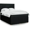 Image de Boxspring met matras stof zwart 140x200 cm3294381