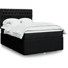 Image de Boxspring met matras stof zwart 140x200 cm3294388