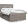 Image de Boxspring met matras stof taupe 140x200 cm3294390