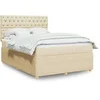 Image de Boxspring met matras stof cràmekleurig 140x200 cm3294391