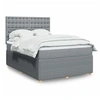 Image de Boxspring met matras stof lichtgrijs 140x200 cm3294393