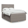 Image de Boxspring met matras stof taupe 140x200 cm3294397