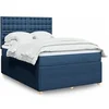 Image de Boxspring met matras stof blauw 140x200 cm3294399