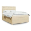 Image de Boxspring met matras stof cràmekleurig 160x200 cm3294419
