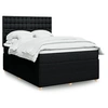 Image de Boxspring met matras stof zwart 160x200 cm3294423