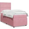 Image de Boxspring met matras fluweel roze 80x200 cm3294489