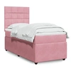 Image de Boxspring met matras fluweel roze 80x200 cm3294495