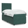 Image de Boxspring met matras fluweel donkergroen 80x200 cm3294505