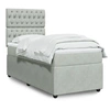 Image de Sommier à lattes de lit et matelas Gris clair 90x190 cm Velours 3294520