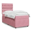 Image de Boxspring met matras fluweel roze 90x190 cm3294525