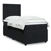 Image de Sommier à lattes de lit avec matelas Noir 90x200 cm Velours 3294534