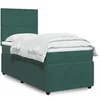 Image de Sommier à lattes de lit avec matelas Vert foncé 90x200 cm 3294535
