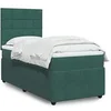 Image de Sommier à lattes de lit avec matelas Vert foncé 90x200 cm 3294541
