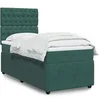 Image de Sommier à lattes de lit avec matelas Vert foncé 90x200 cm 3294547