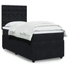 Image de Sommier à lattes de lit avec matelas Noir 90x200 cm Velours 3294552