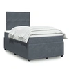 Image de Boxspring met matras fluweel donkergrijs 120x200 cm3294605