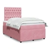 Image de Boxspring met matras fluweel roze 120x200 cm3294621