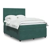 Image de Boxspring met matras fluweel donkergroen 140x190 cm3294631