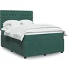 Image de Boxspring met matras fluweel donkergroen 140x190 cm3294643