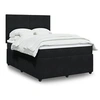 Image de Boxspring met matras fluweel zwart 140x200 cm3294654