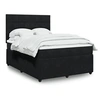 Image de Boxspring met matras fluweel zwart 140x200 cm3294660