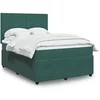Image de Sommier à lattes de lit et matelas Vert foncé 160x200cm Velours, lit, lit à plate-forme, lit à panneaux 3294679