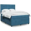 Image de Boxspring met matras fluweel blauw 160x200 cm3294686