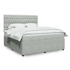 Image de Sommier à lattes de lit et matelas Gris clair 180x200cm Velours 3294712