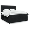 Image de Boxspring met matras fluweel zwart 200x200 cm3294732