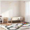 Image de Cadre de lit d'enfant 75x190 cm bois de pin massif, lit pour enfant, lit simple pour enfant, lit en bois massif pour 846870