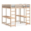 Image de Lit superpose 160x200 en bois massif barriere - sans sommier pin